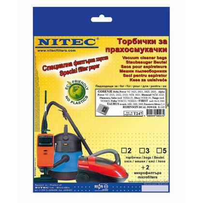 Торби за прахосмукачка Nitec T247