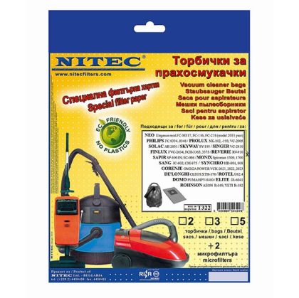 Торби за прахосмукачка Nitec T322