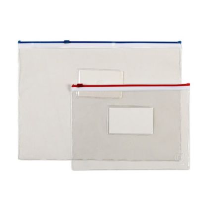 Папка джоб с цветен цип Office Point