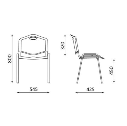 Стол ISO Plastic Black