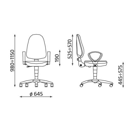 Стол Pegaz Ergo Chrome GTP