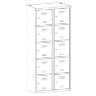 Метален гардероб Malow Wardrobe Locker SUS425W