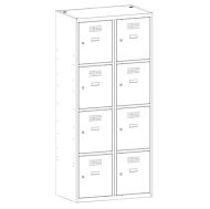 Метален гардероб Malow Wardrobe Locker SUS424W