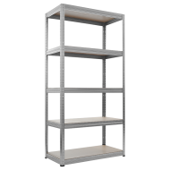 Метален стелаж STAR 180x90x35 см, до 175 кг на рафт - цинк