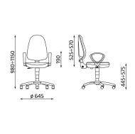 Стол Pegaz Ergo Chrome GTP