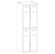Метален гардероб Malow Wardrobe Locker SUS322W