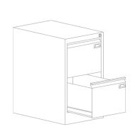 Единичен шкаф за висящи папки Malow File Locker SZK101