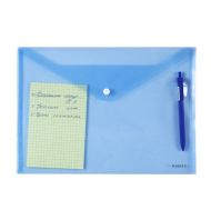 Папка джоб с копче OfficeMe Clear