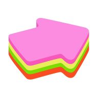 Самозалепващи листчета Info Notes Стрелка