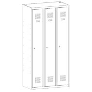 Метален гардероб Malow Wardrobe Locker SUM330W